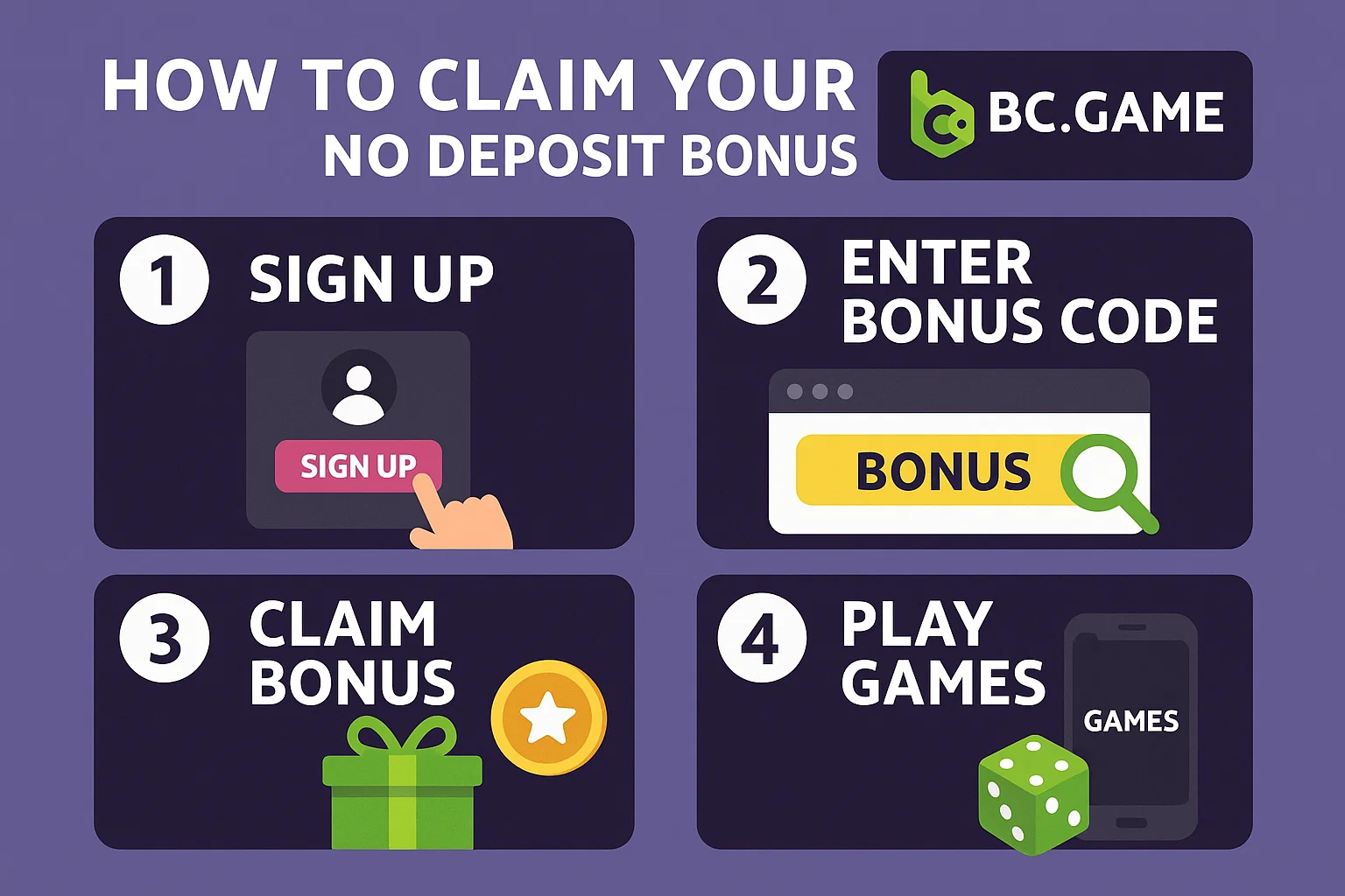 How to Claim Your BC Game No Deposit Bonus